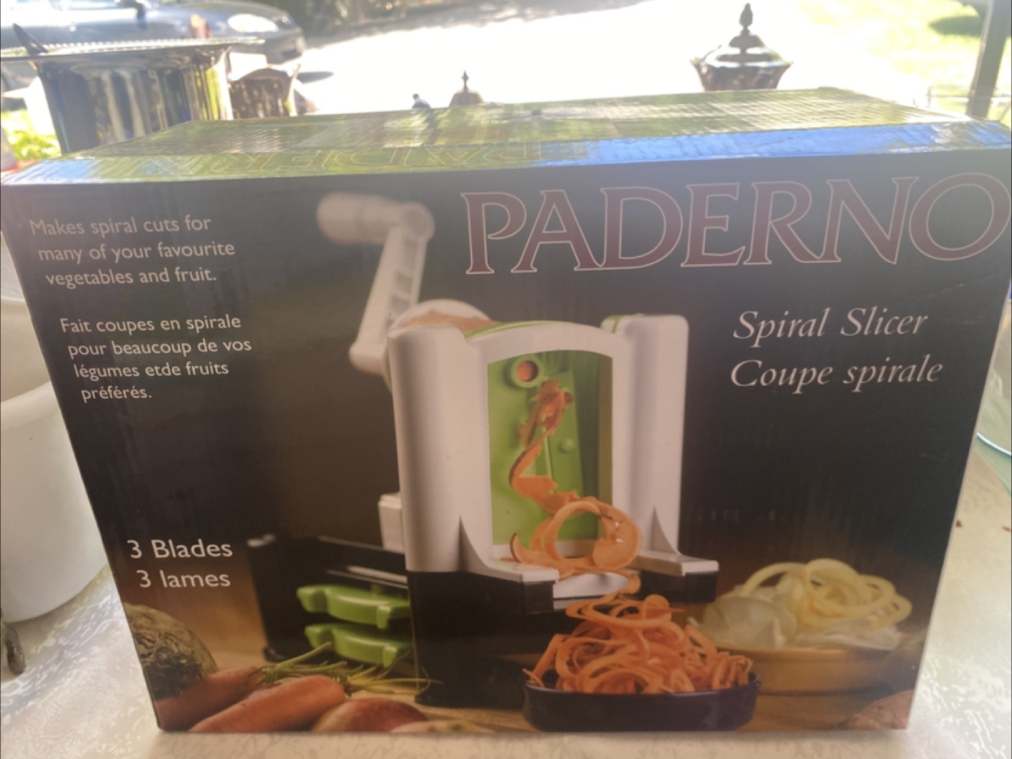 Paderno Spiral Slicer - 3 Blades