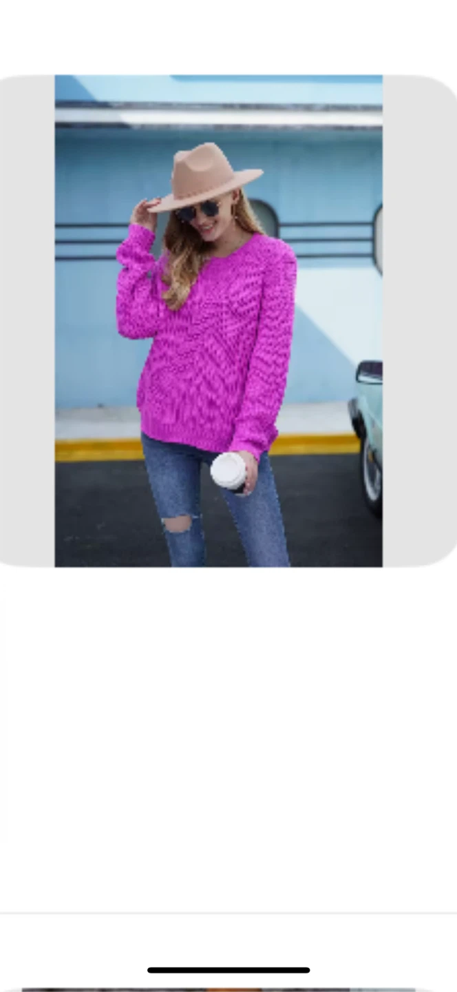 Purple Knit Sweater
