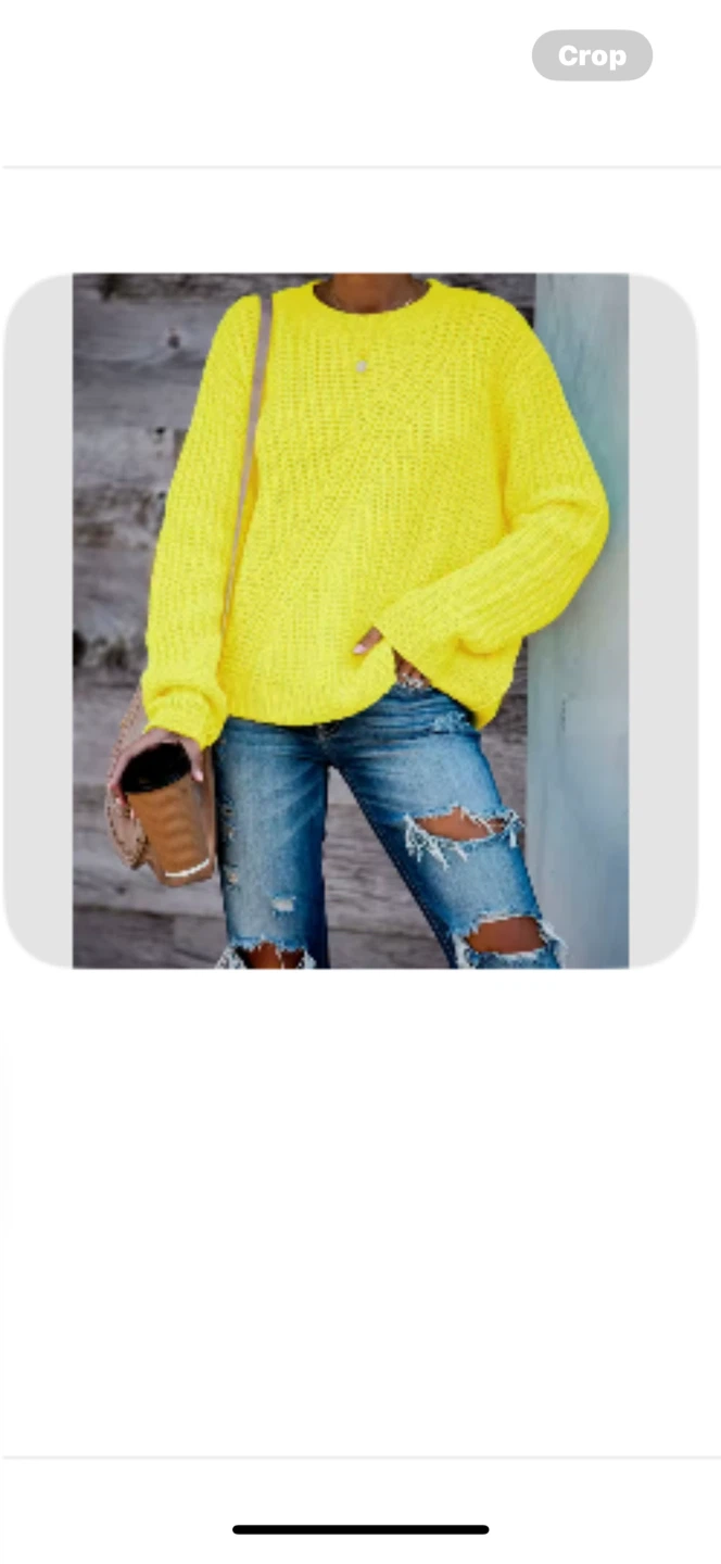Yellow Knit Sweater