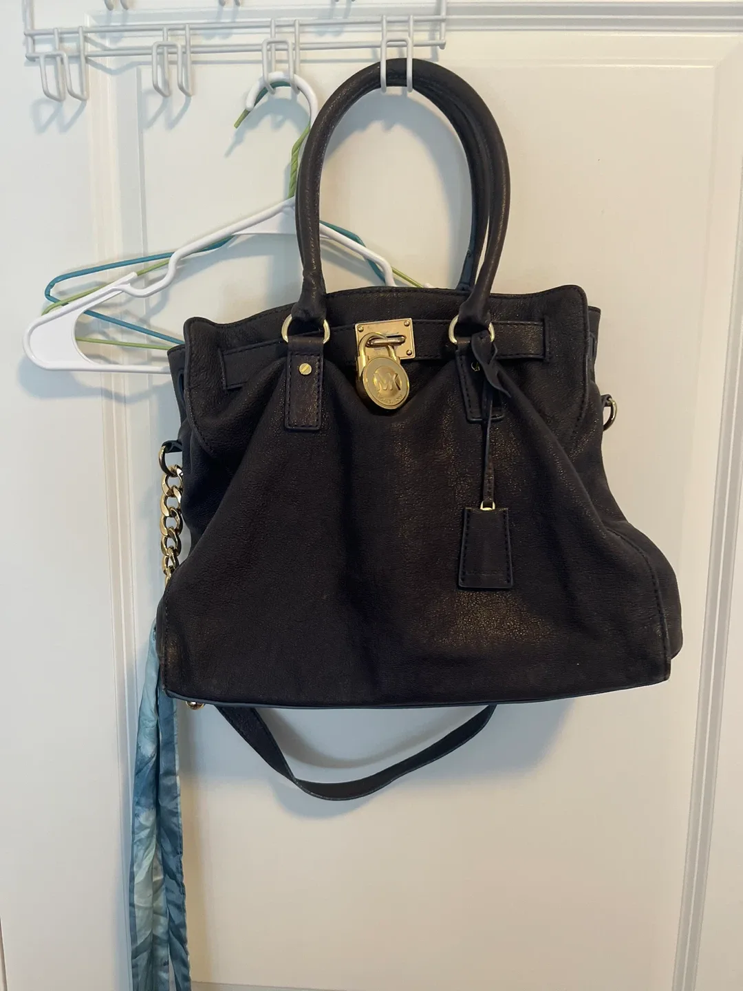 Michael Kors Black Leather Handbag thumbnail