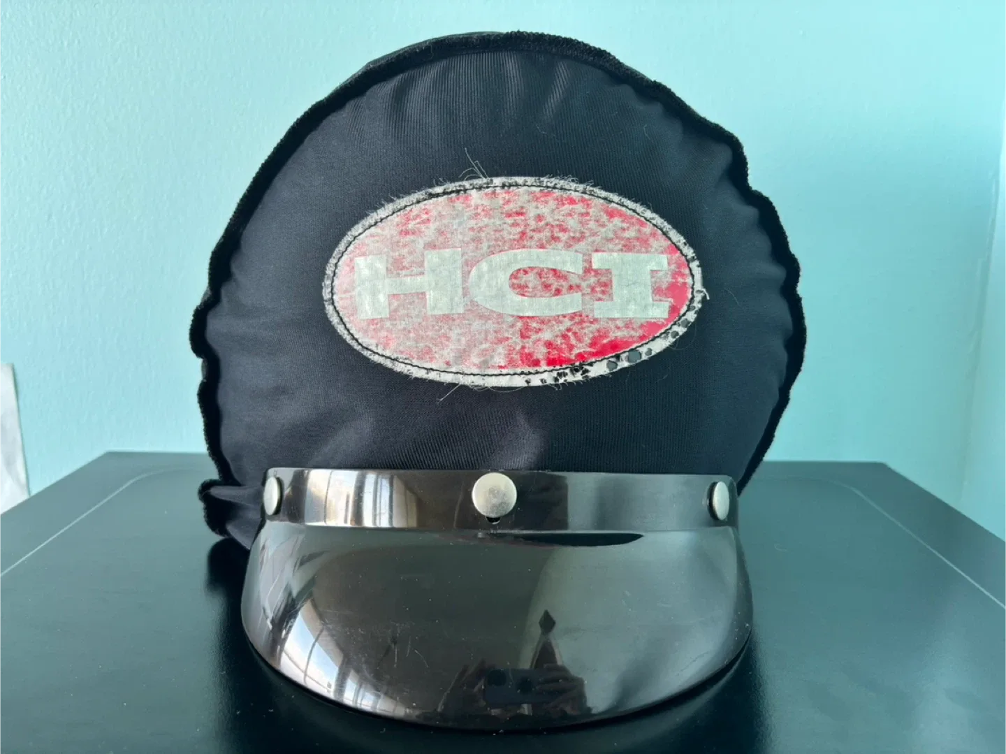 DOT Motorcycle Helmet - Black & Silver image indicator(7)