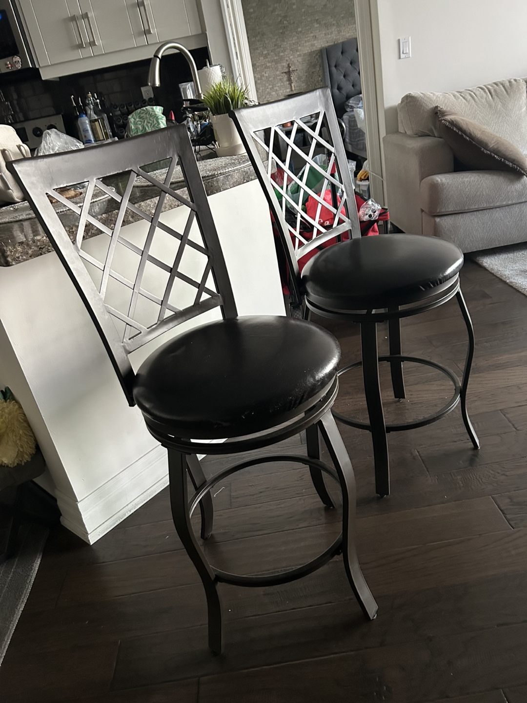 Set of 2 Swivel Bar Stools - photo 3