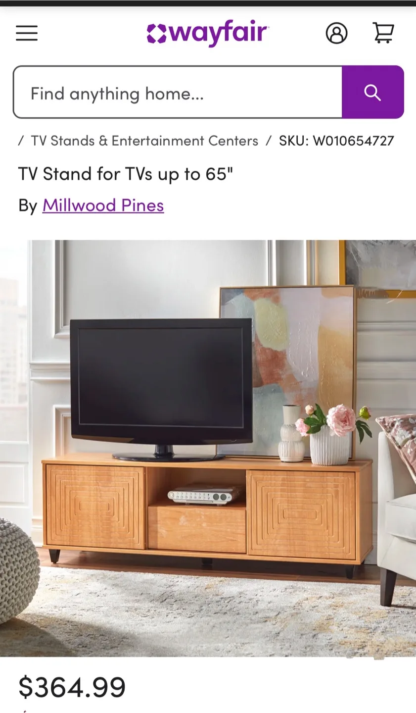New Geometric with 2 Sliding Doors TV Stand image indicator(2)