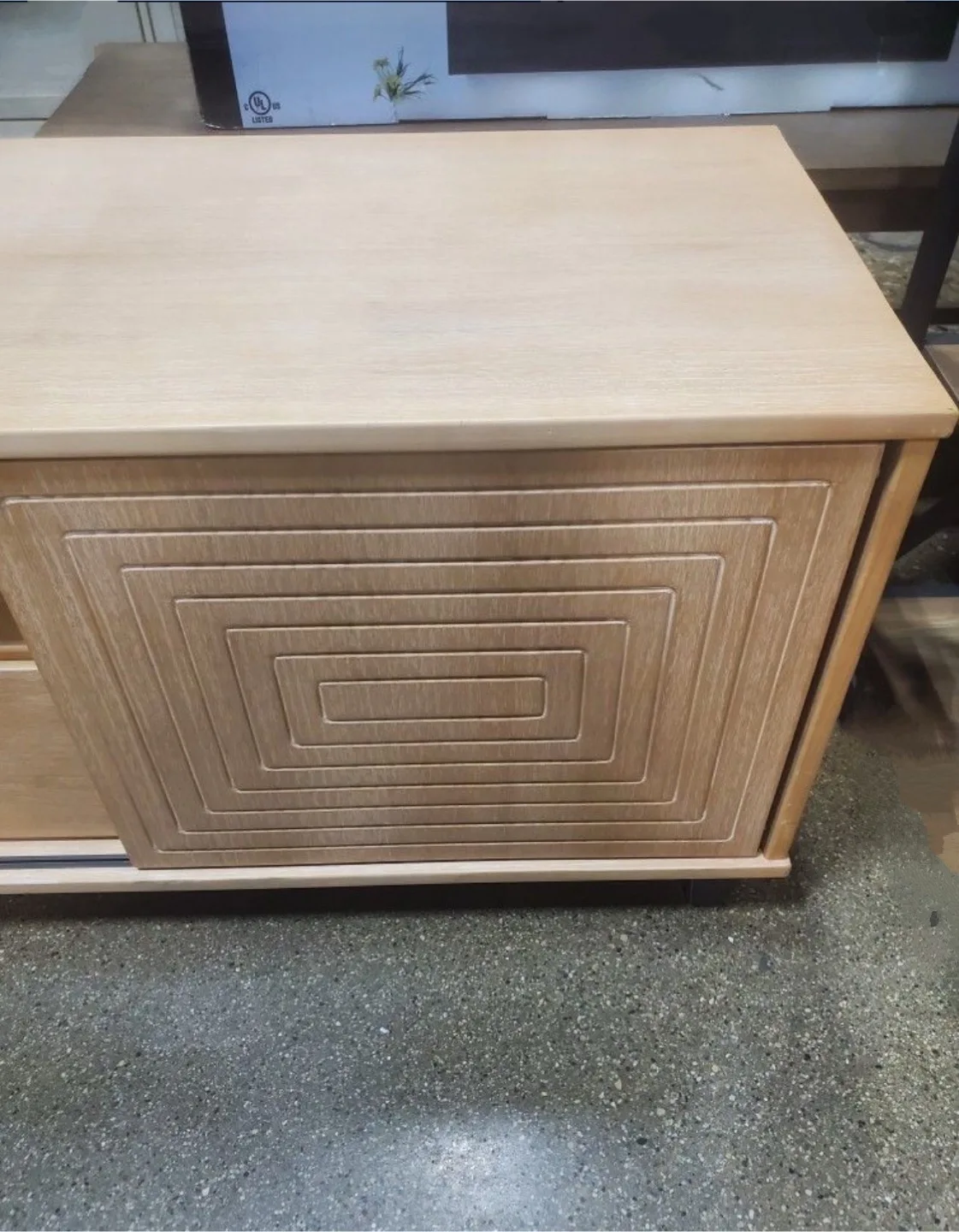 New Geometric with 2 Sliding Doors TV Stand image indicator(4)