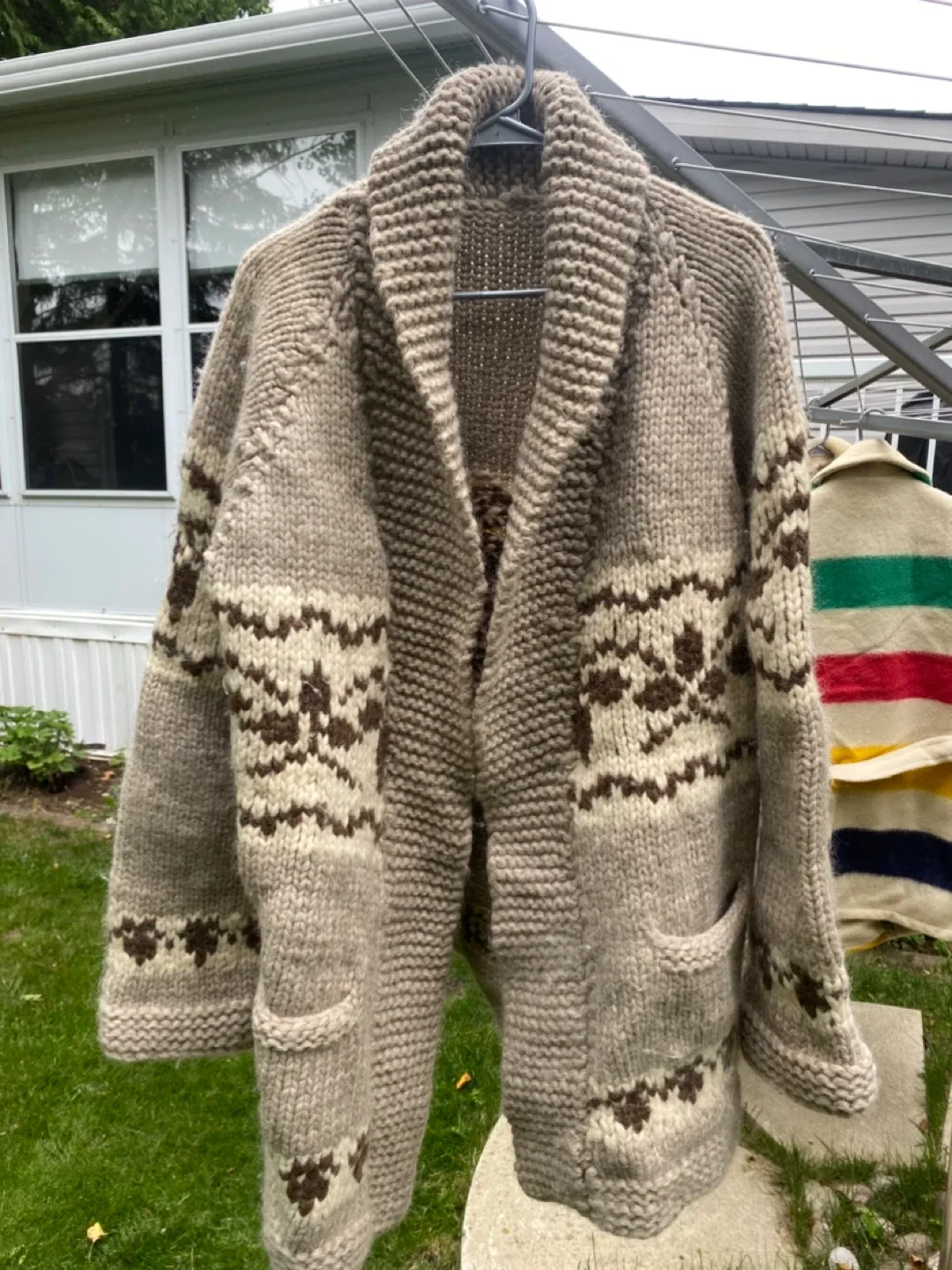 Hand-knitted Wool Cardigan thumbnail