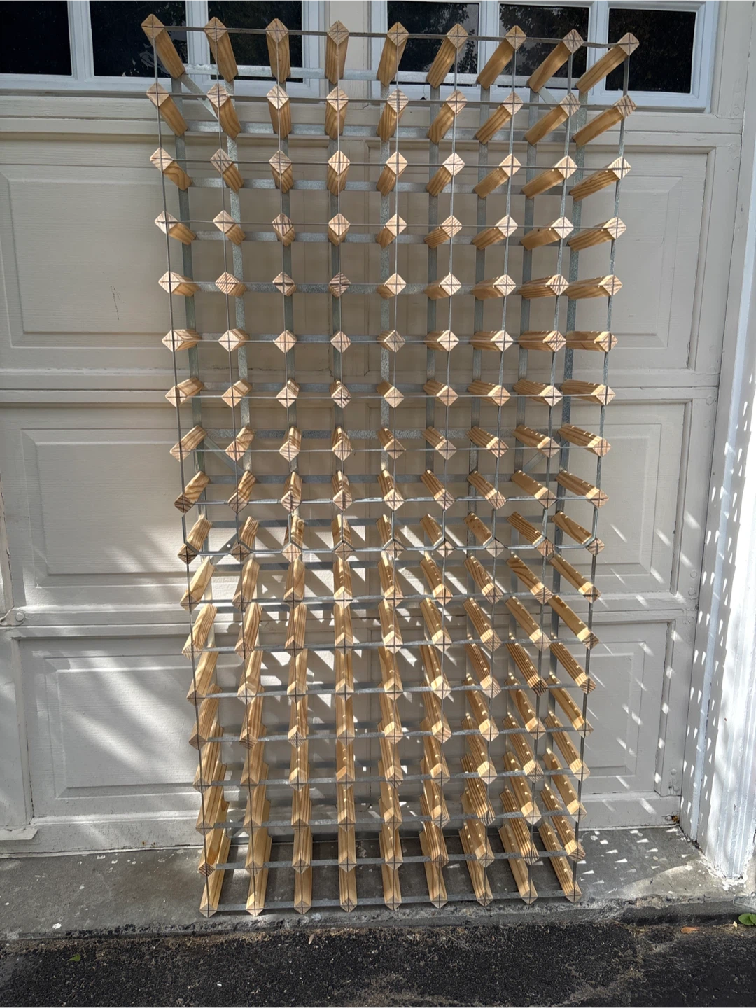 Wood & Metal Wine Rack