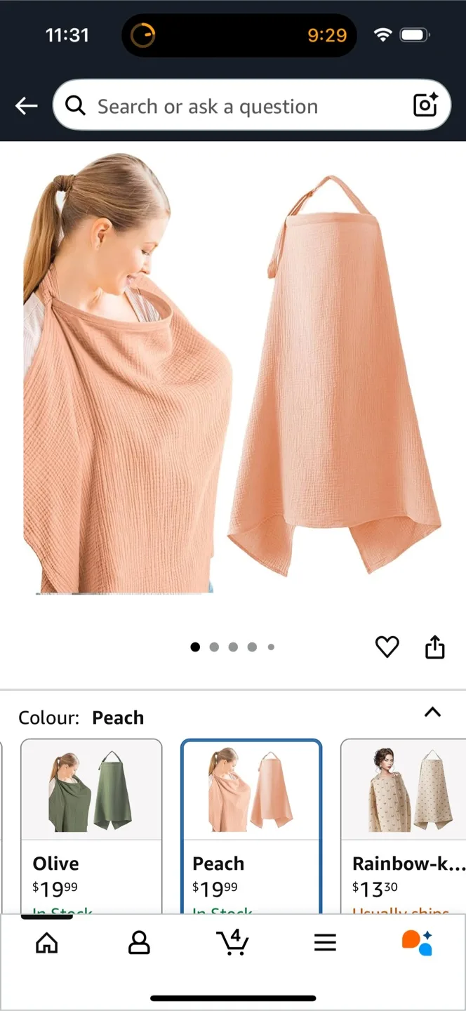 Nursing Cover for breastfeeding image indicator(5)