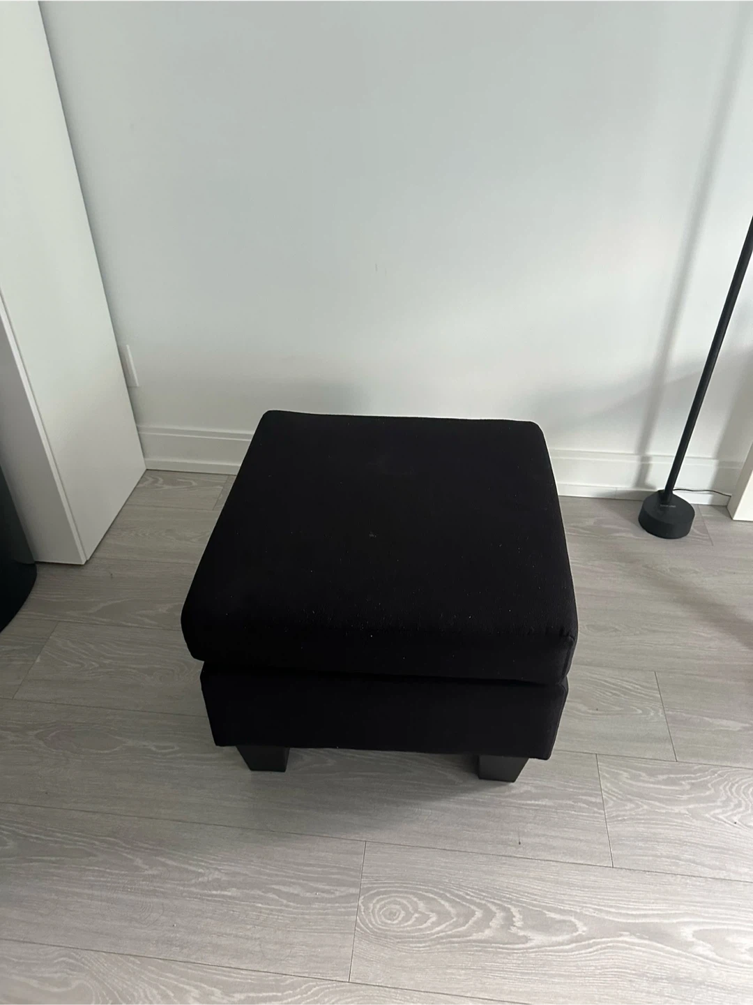 Black Sofa with Ottoman - photo 5