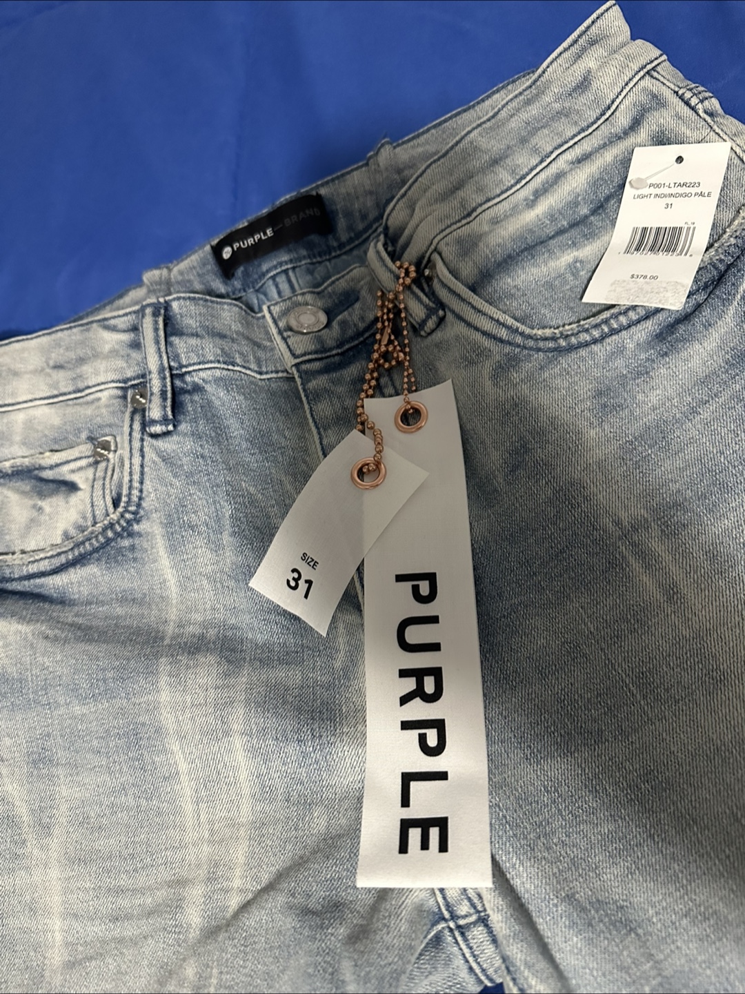 Purple Brand Light Indigo Pale Jeans - Size 31