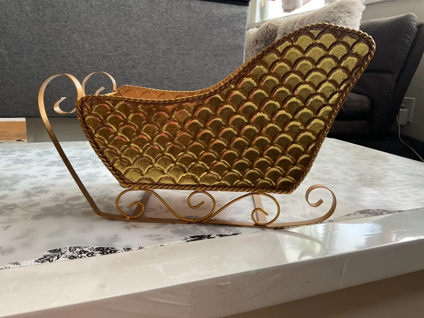 Gold Decorative Sleigh thumbnail