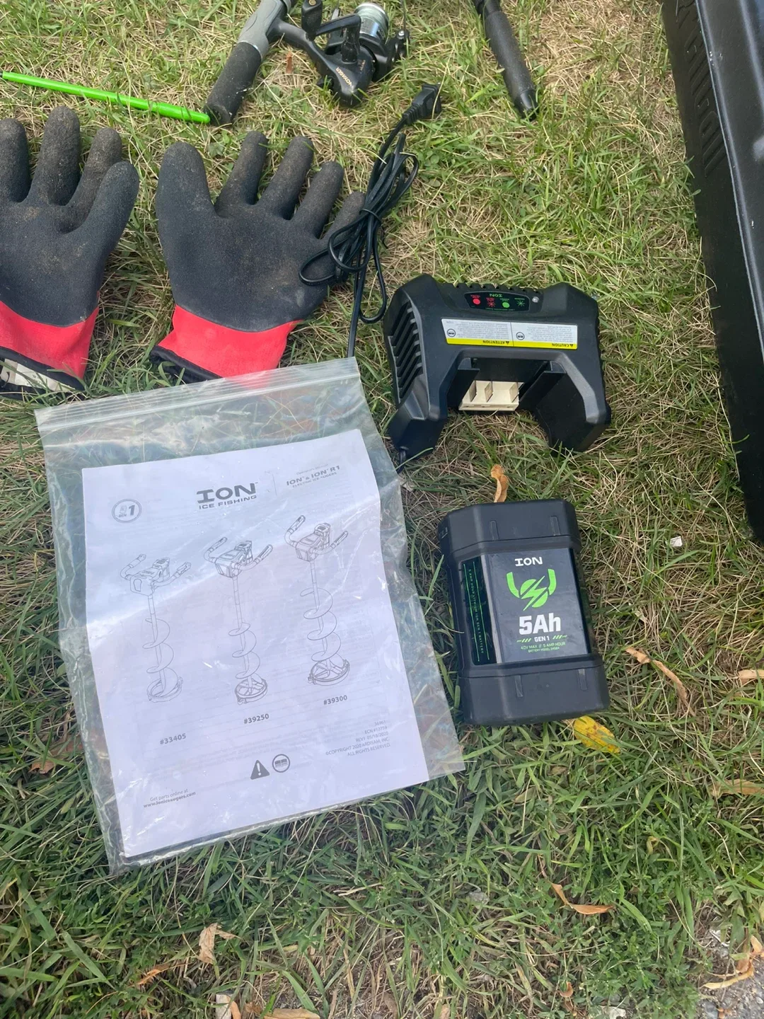 Ice Fishing Gear Set - Auger, Sled, Rods & More image indicator(7)