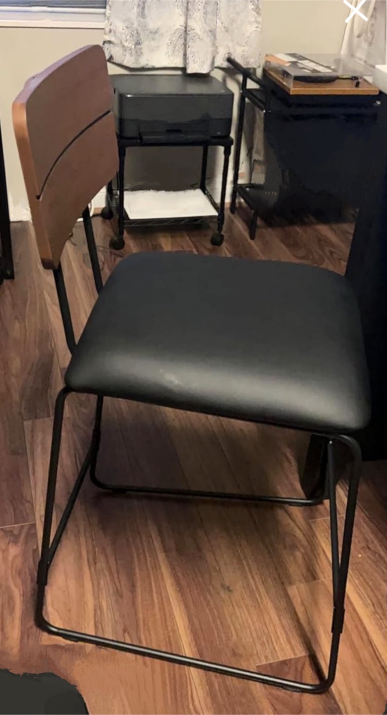 New Set of 2 Sleek Industrial Minimalist Counter Height Stools - photo 3