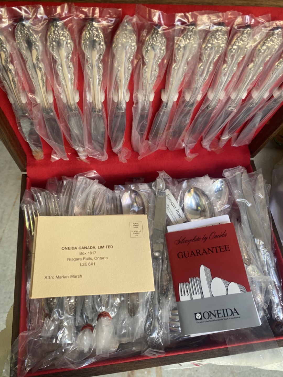 Oneida Baroque Rose Silverware Set vintage - photo 4