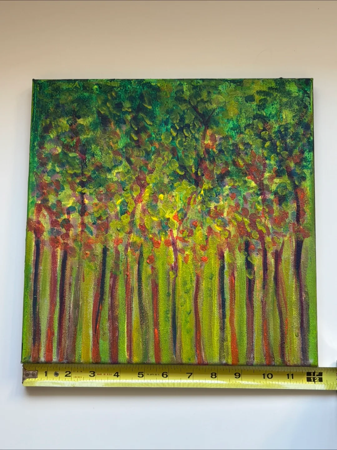 Original Forest Painting acrylic on canvas image indicator(4)