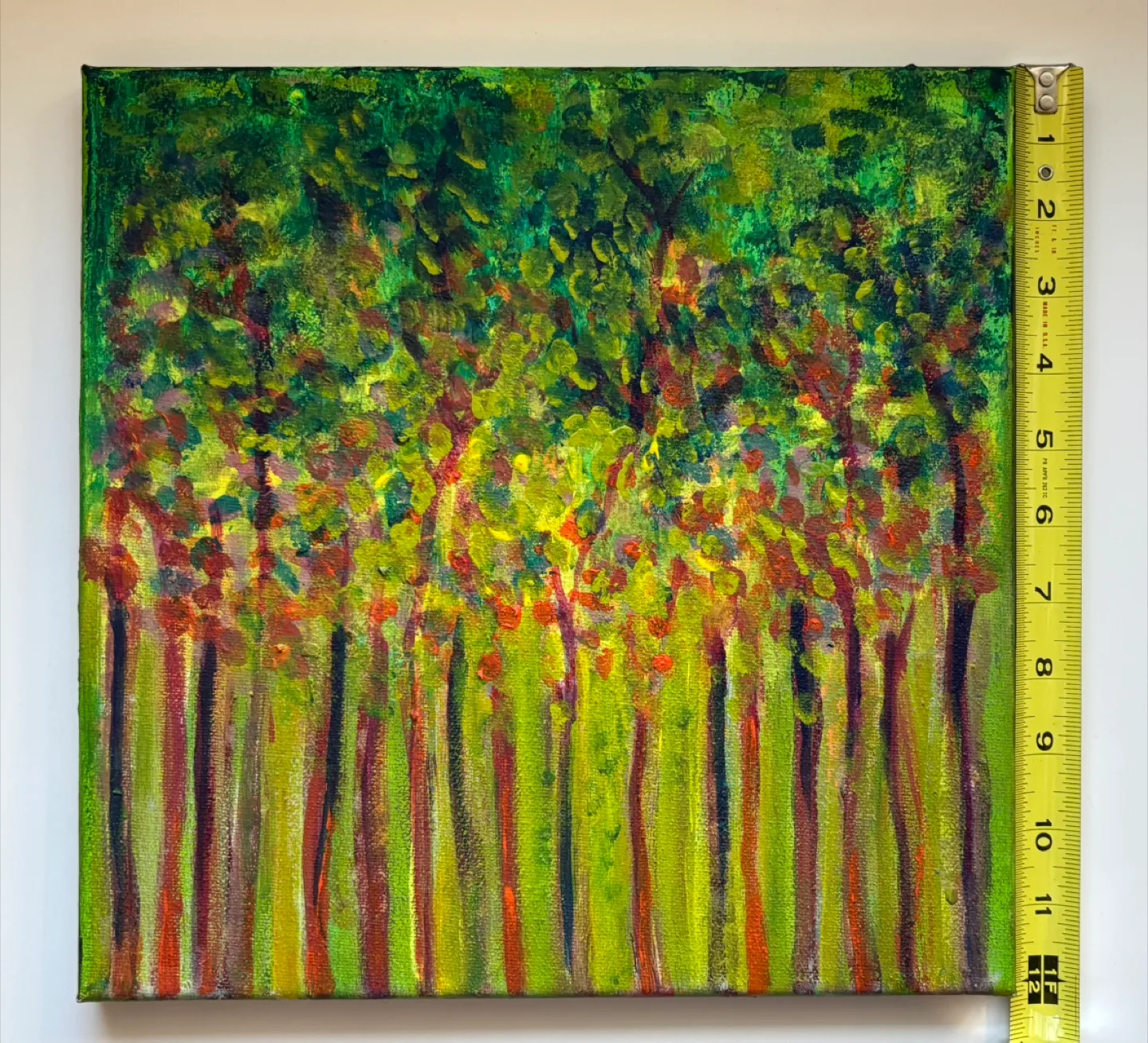Original Forest Painting acrylic on canvas image indicator(3)