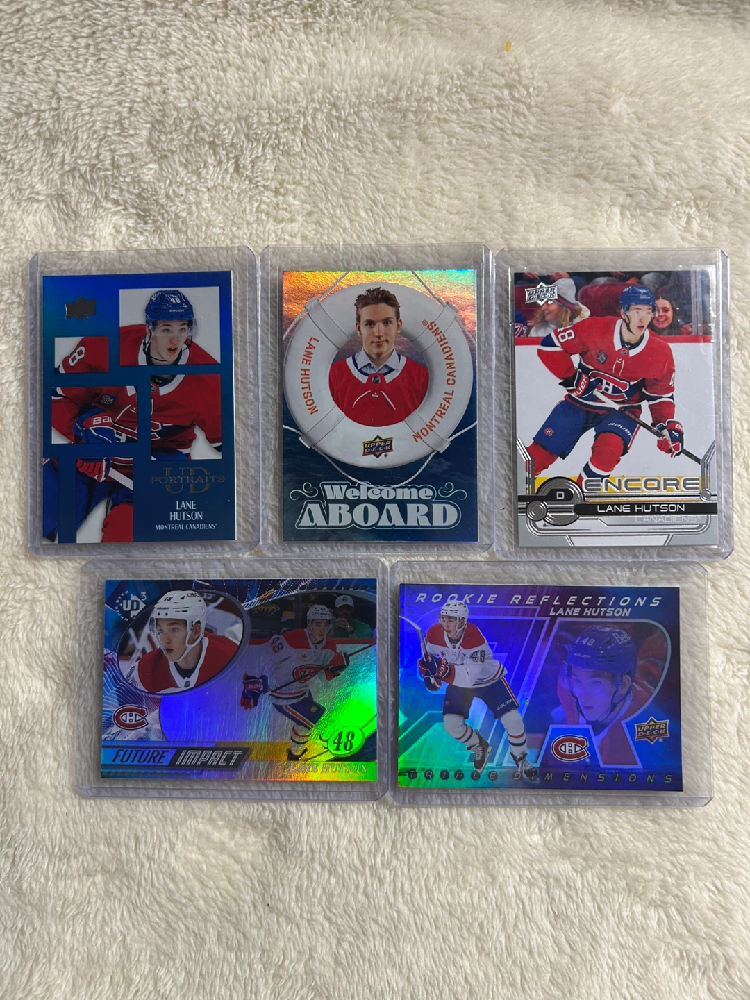 Lane Hutson Hockey Cards - Montreal Canadiens - photo 4