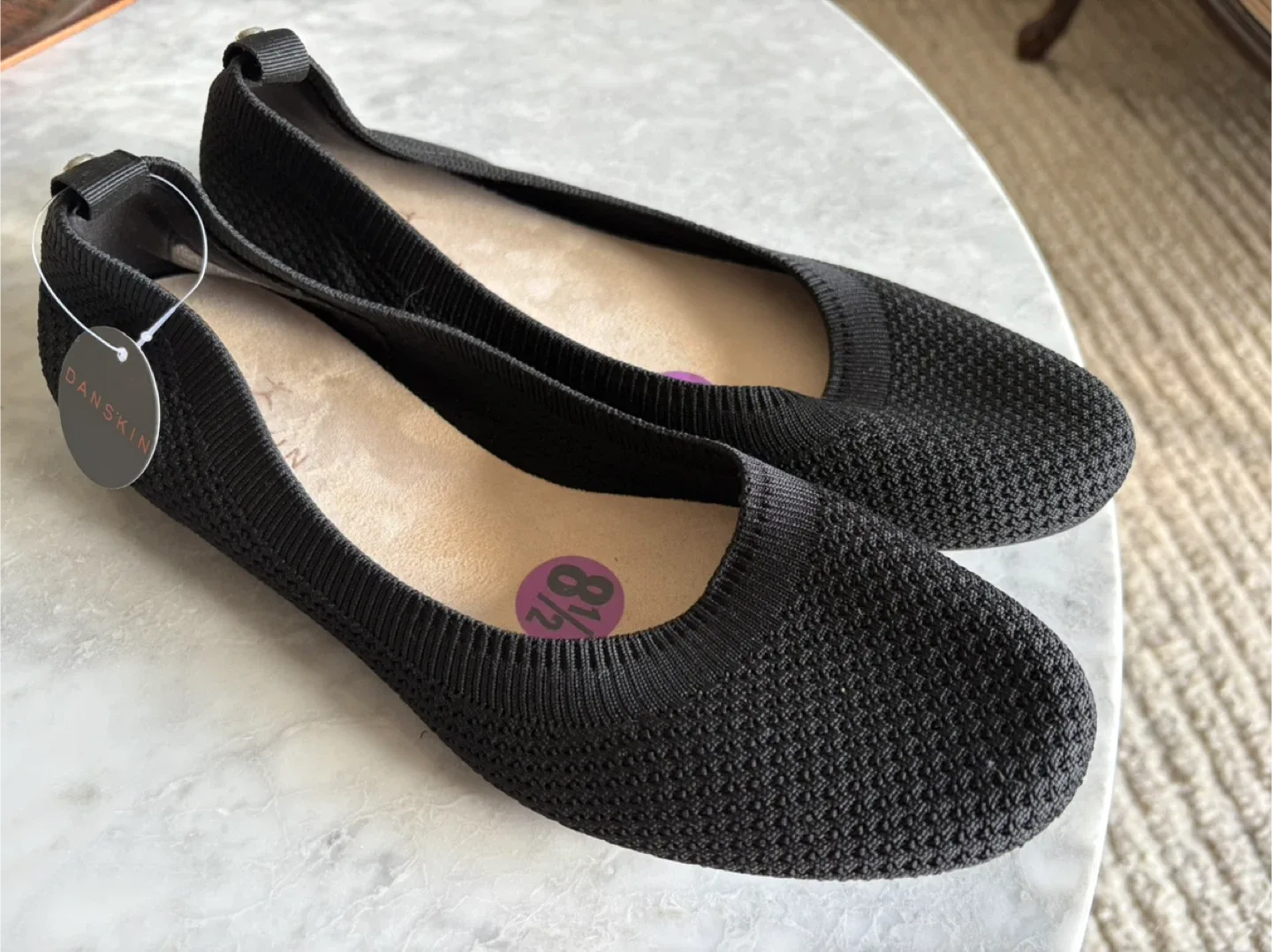 Danskin Black Knit Ballet Flats - Size 8.5 image indicator(2)