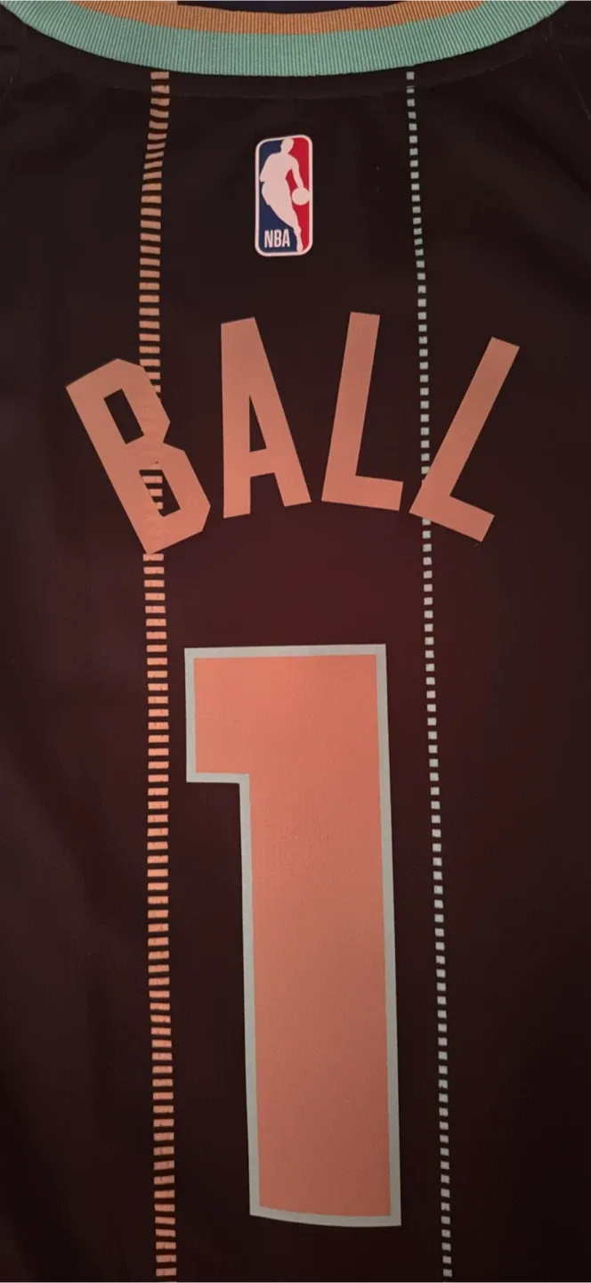 Jordan NBA Charlotte Hornets Ball #1 Jersey - M image indicator(4)