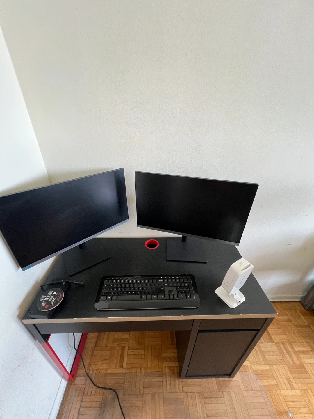 Black Gaming Desk with Storage - photo 2