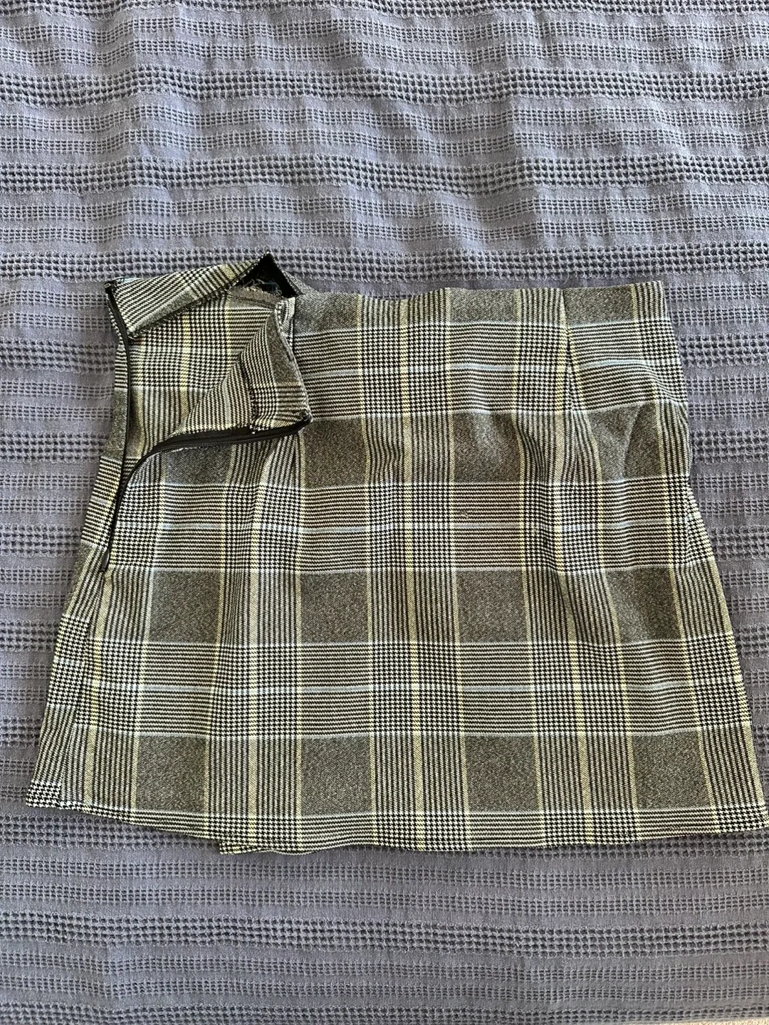 Garage Plaid Mini Skirt - Size M thumbnail