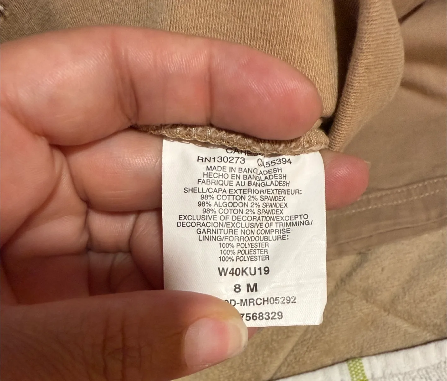 Lee Riders Midrise Utility Skirt - Size 8M, Wheat image indicator(5)