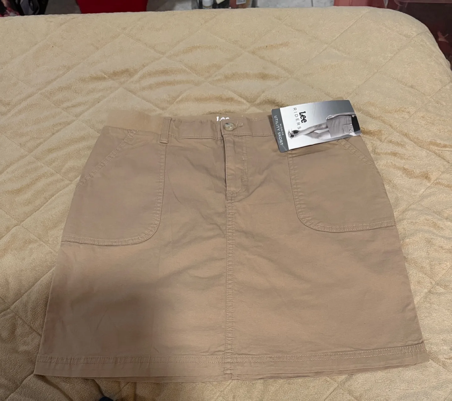 Lee Riders Midrise Utility Skirt - Size 8M, Wheat image indicator(2)