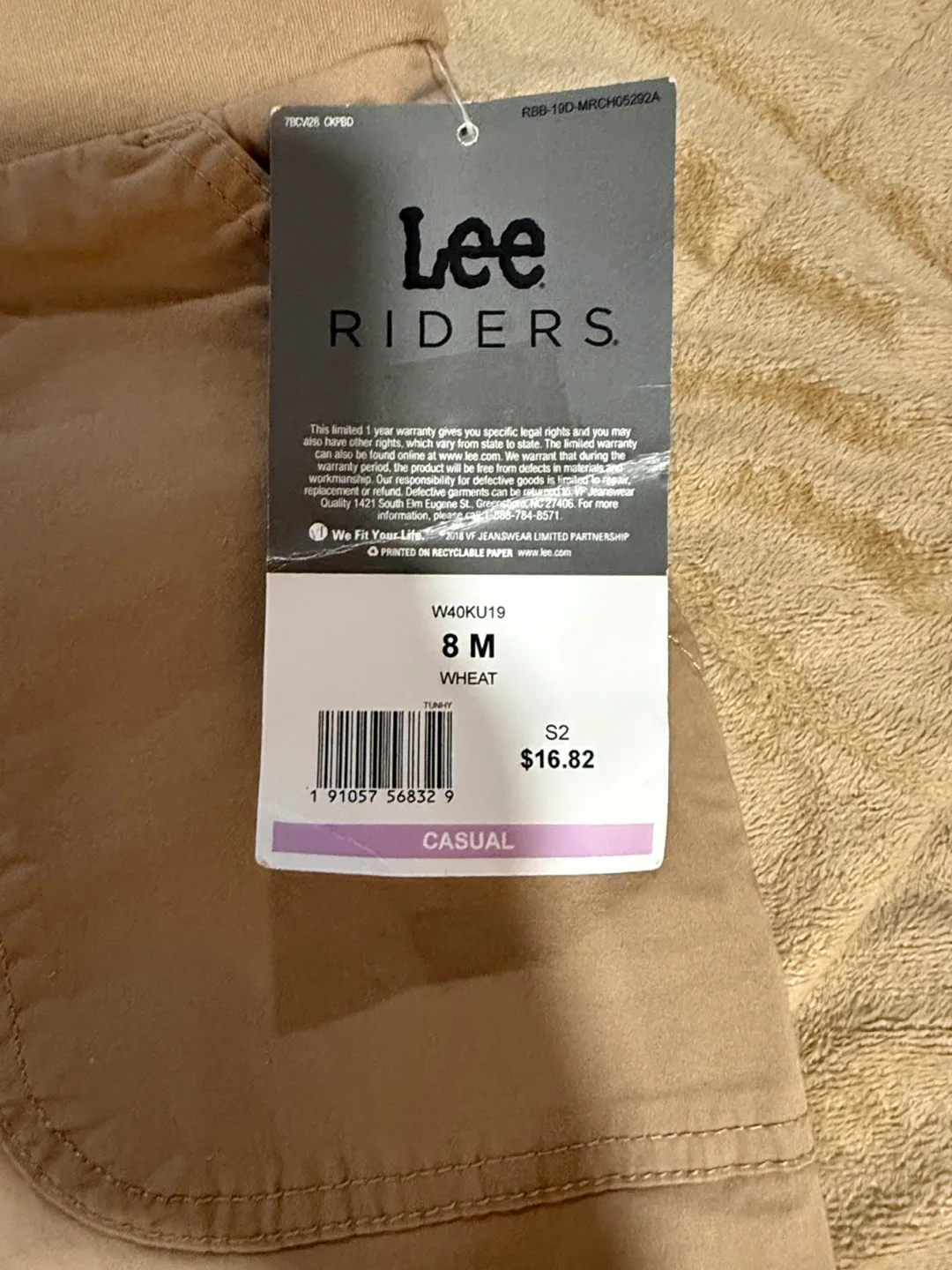 Lee Riders Midrise Utility Skirt - Size 8M, Wheat image indicator(3)