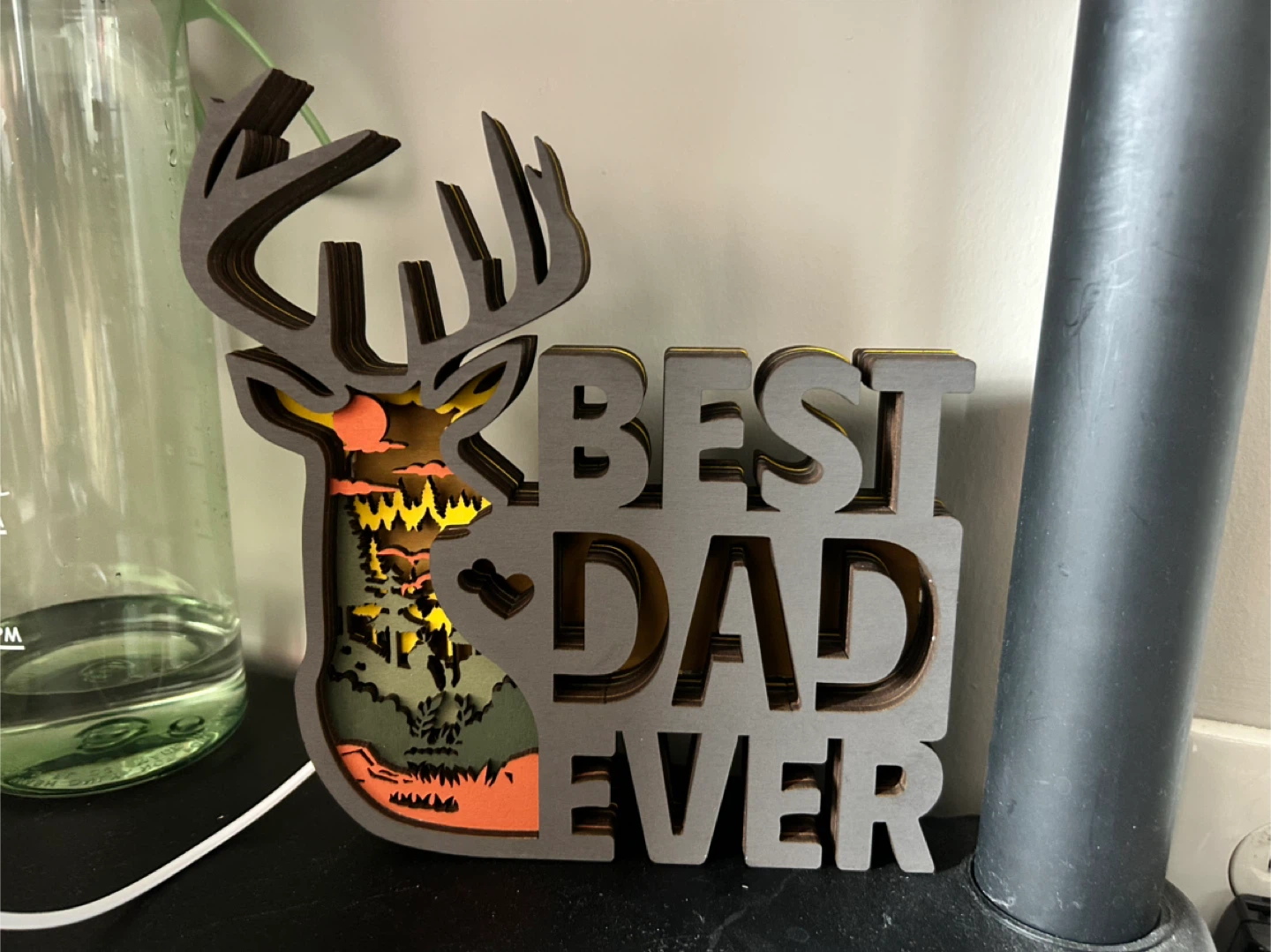 Best Dad Ever Deer LED Night Light - New in Box! - photo 2