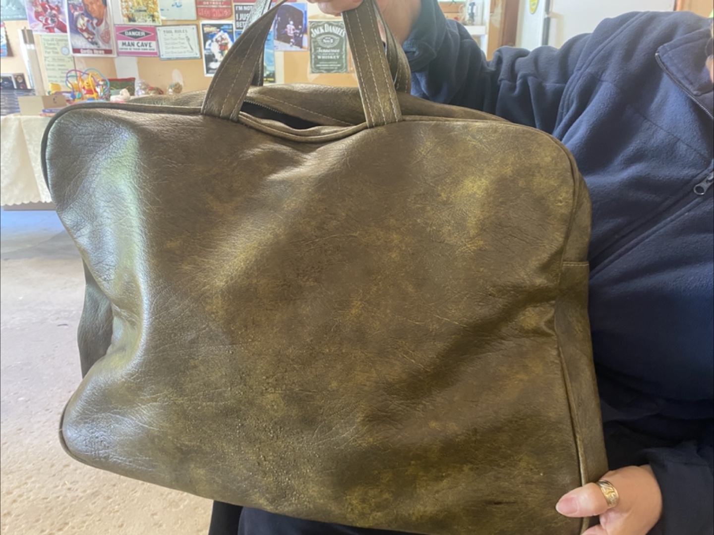 Vintage Leather-Look Handbag