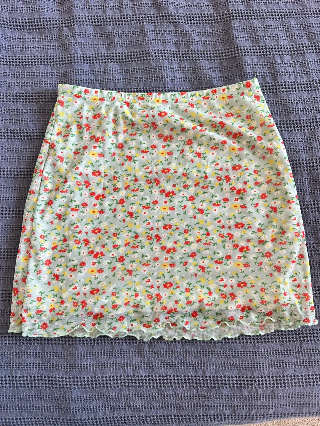 Shein Floral Mini Skirt - Size M thumbnail
