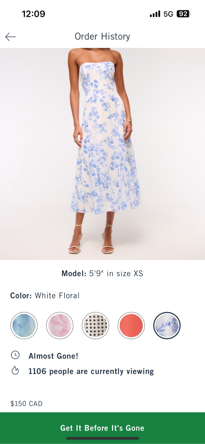 A&F Camille Strapless Godet Midi Dress - photo 3