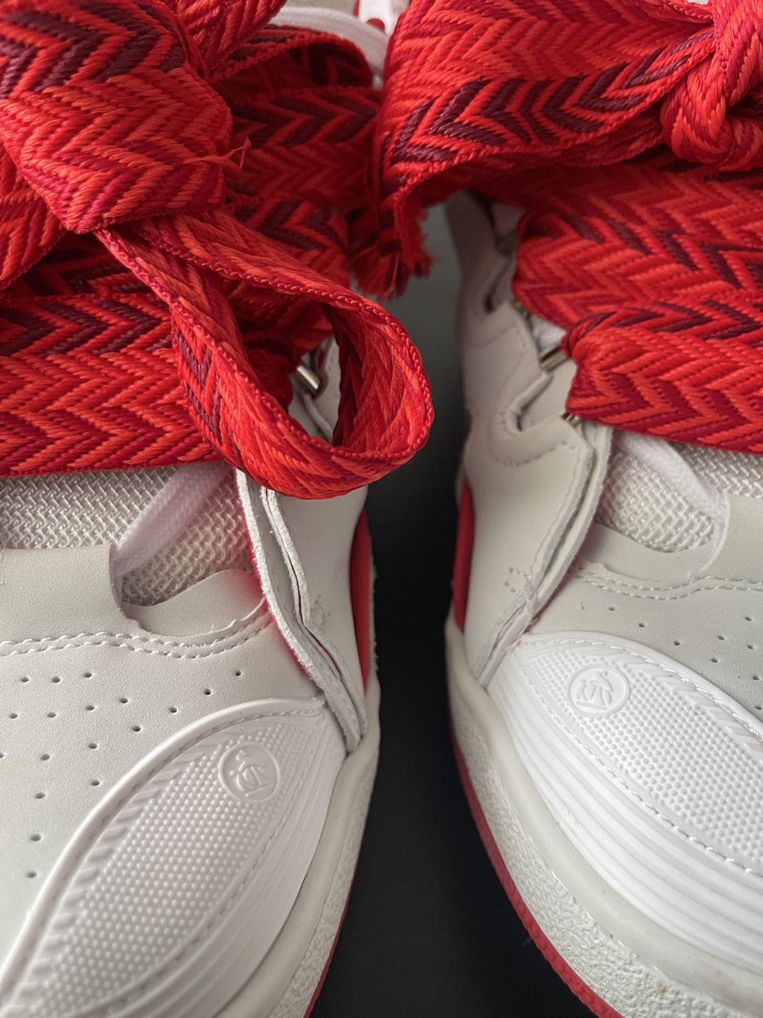 Lanvin Paris White & Red Sneakers - photo 4