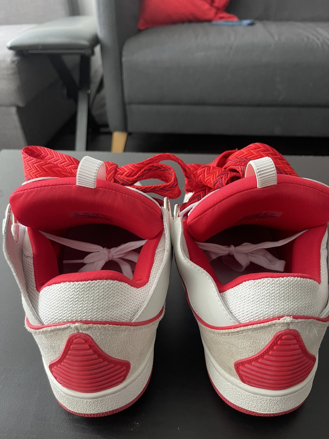 Lanvin Paris White & Red Sneakers - photo 2