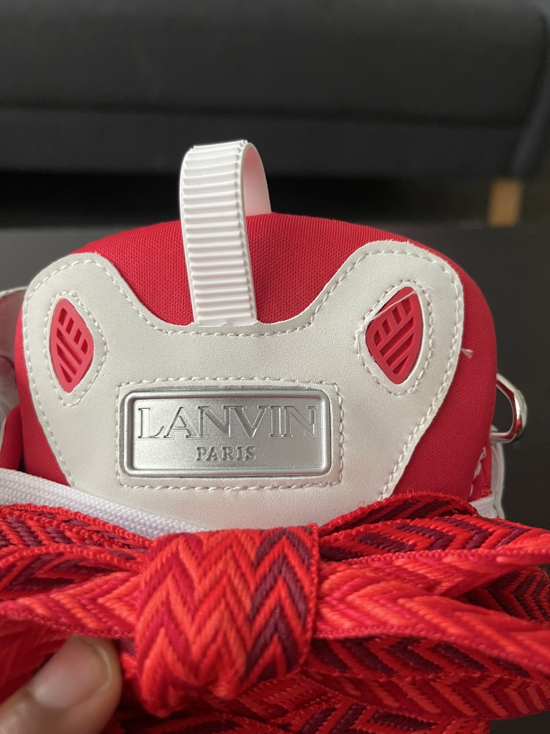 Lanvin Paris White & Red Sneakers - photo 3