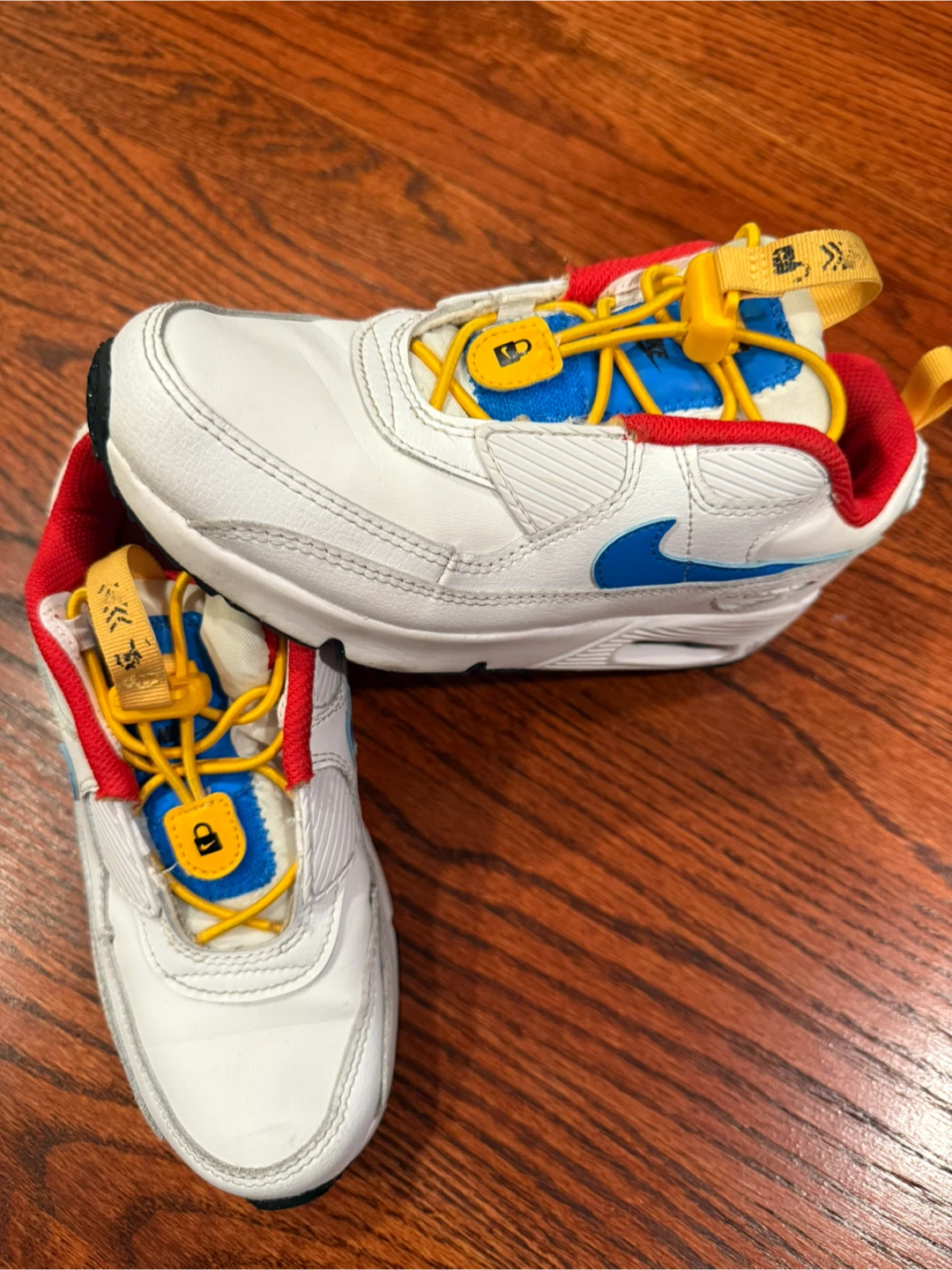 Nike Air Max 90 White/Blue/Red Size 2.5Y - photo 4