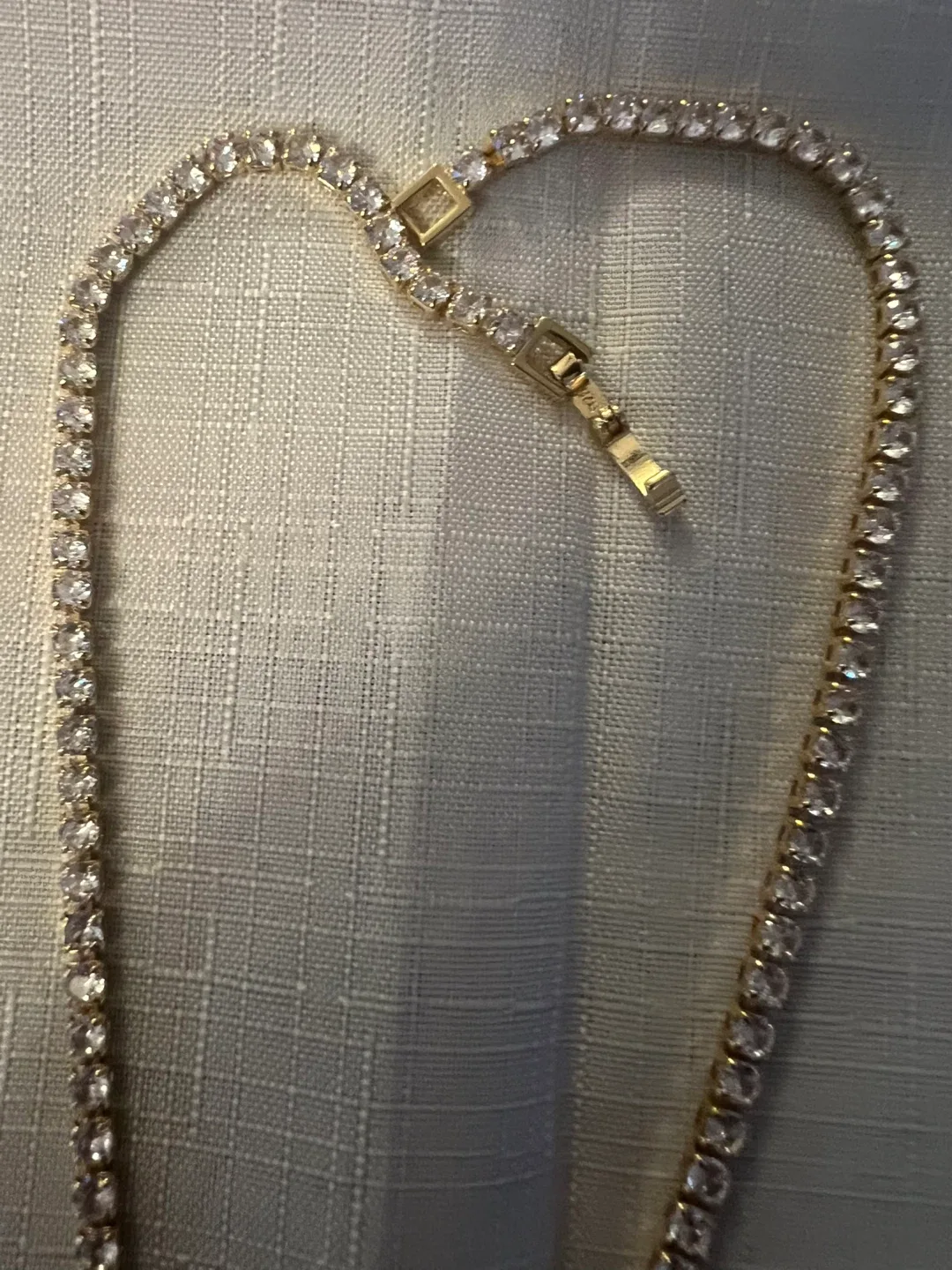 Gold Tone Necklace and Earrings Set image indicator(6)