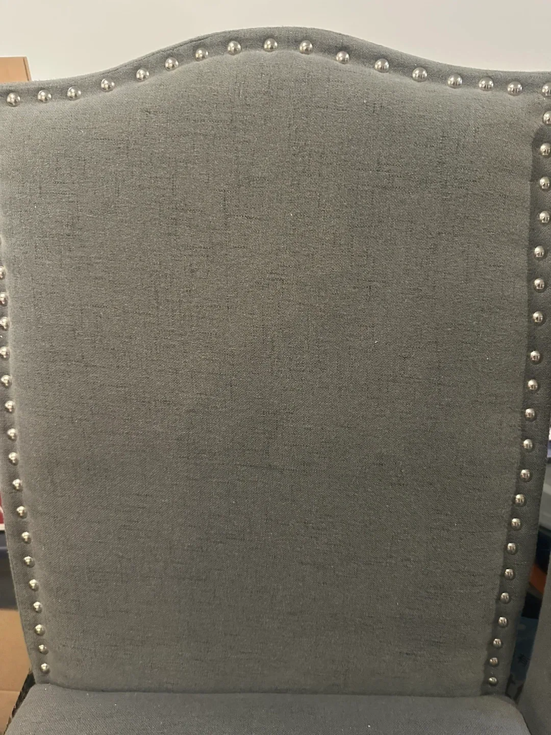Set of 4 Grey Upholstered Dining Chairs image indicator(4)