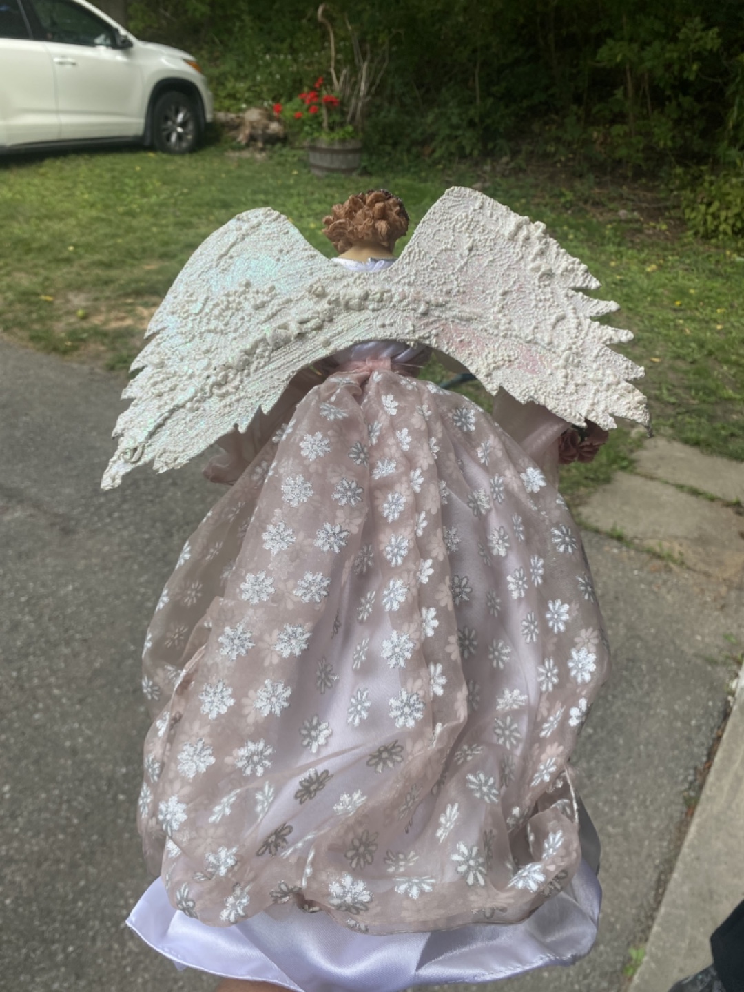 Angel Doll with Pink Dress Christmas tree topper - photo 3