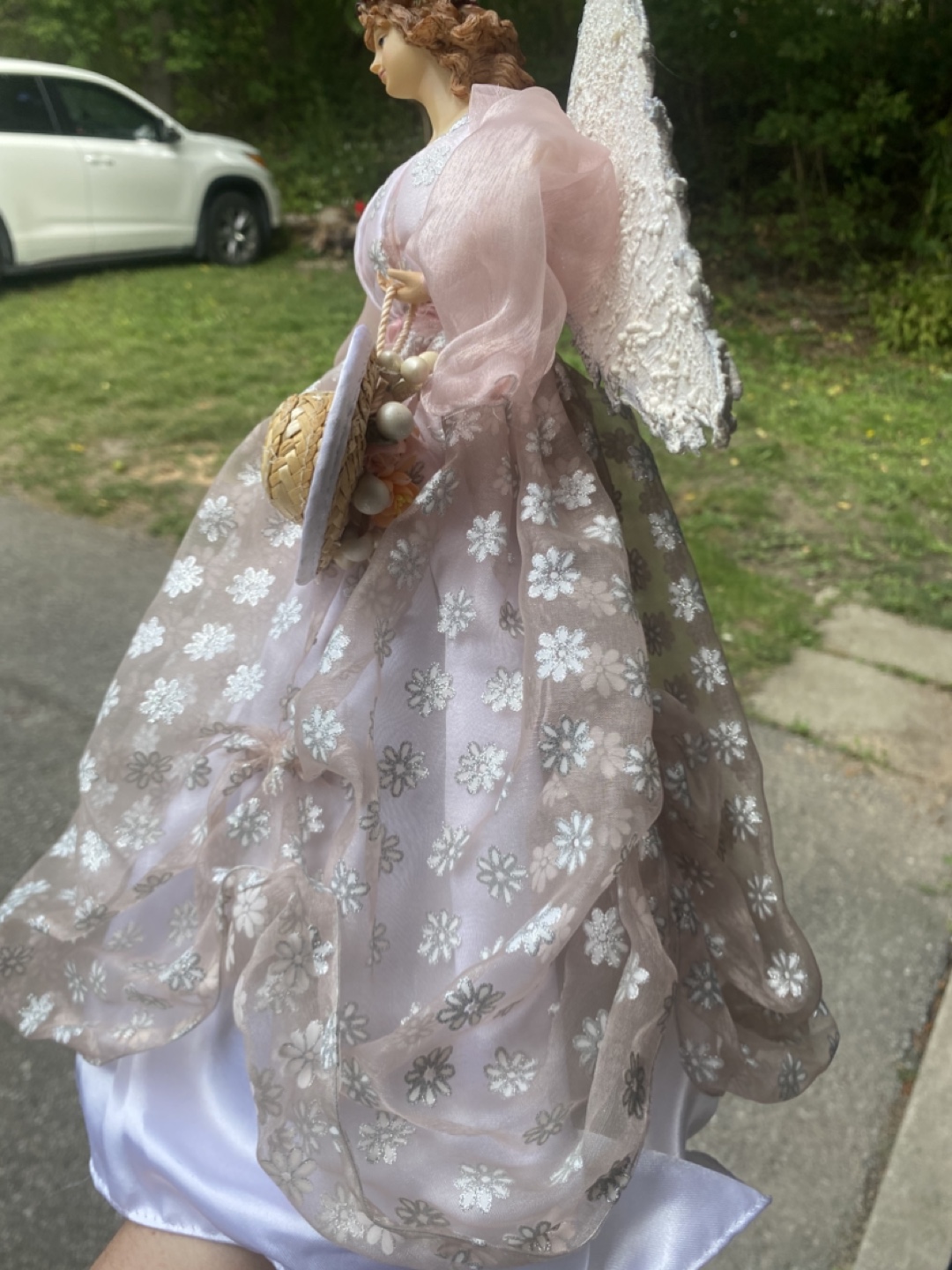Angel Doll with Pink Dress Christmas tree topper - photo 2
