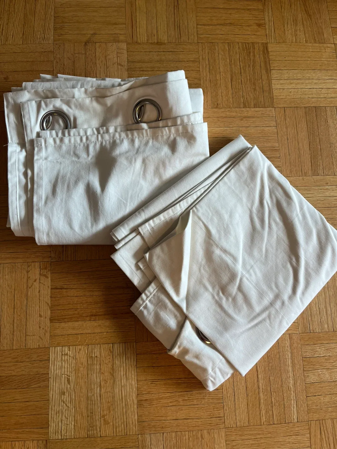 White Curtains - ikea - washed! thumbnail