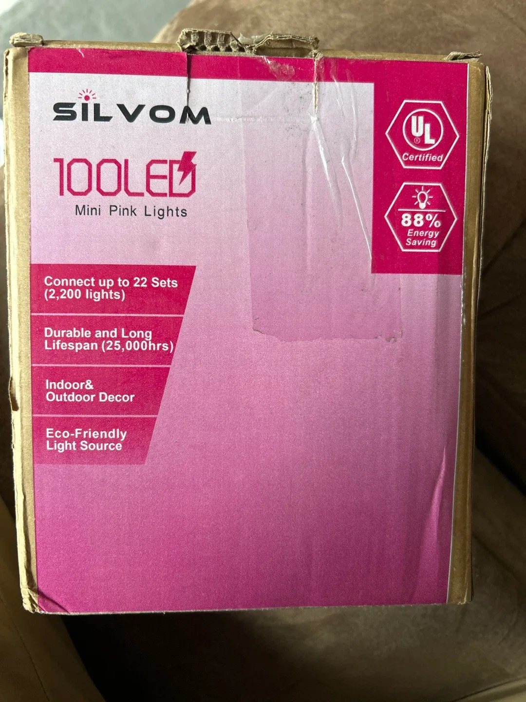 SILVOM 100 LED Mini Pink Lights - New image indicator(2)
