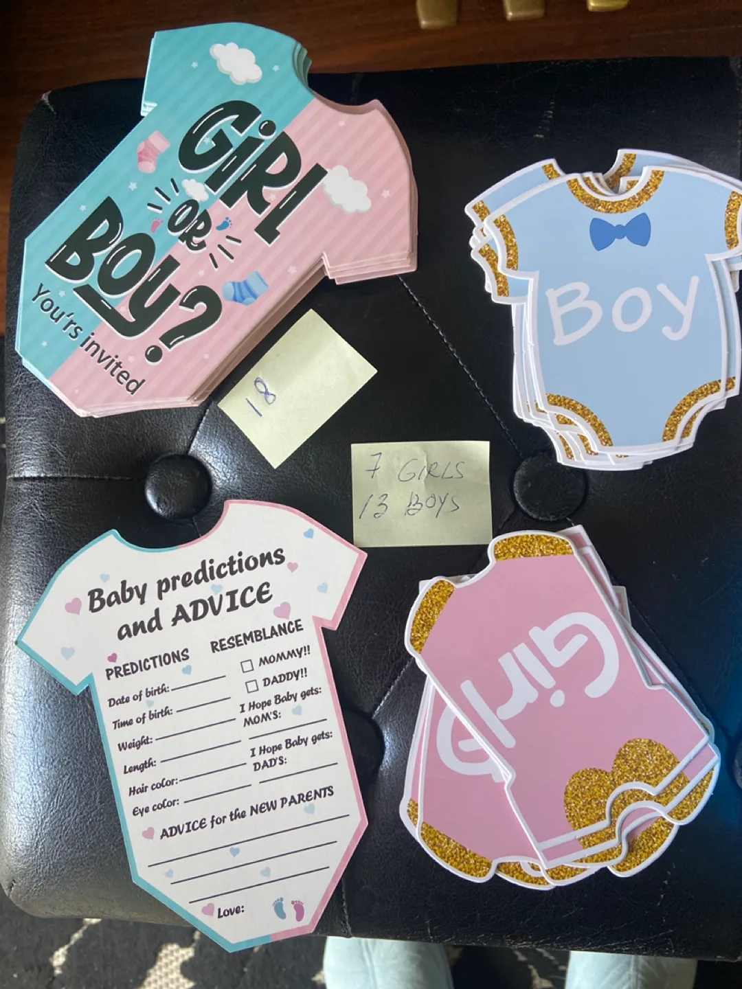 Baby Gender Reveal Prediction Cards & Box Set image indicator(2)