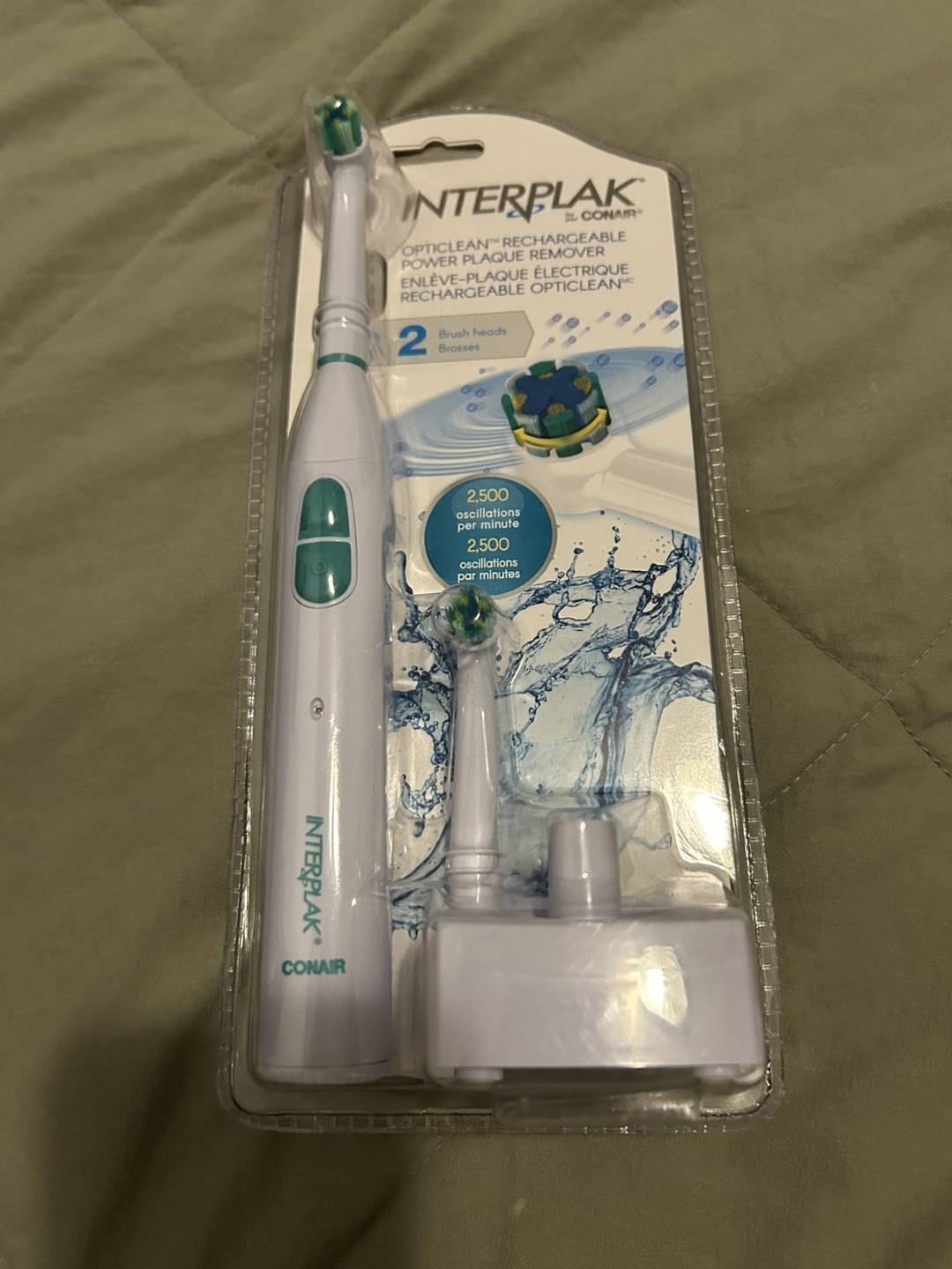New Interplak Opticlean Rechargeable Toothbrush