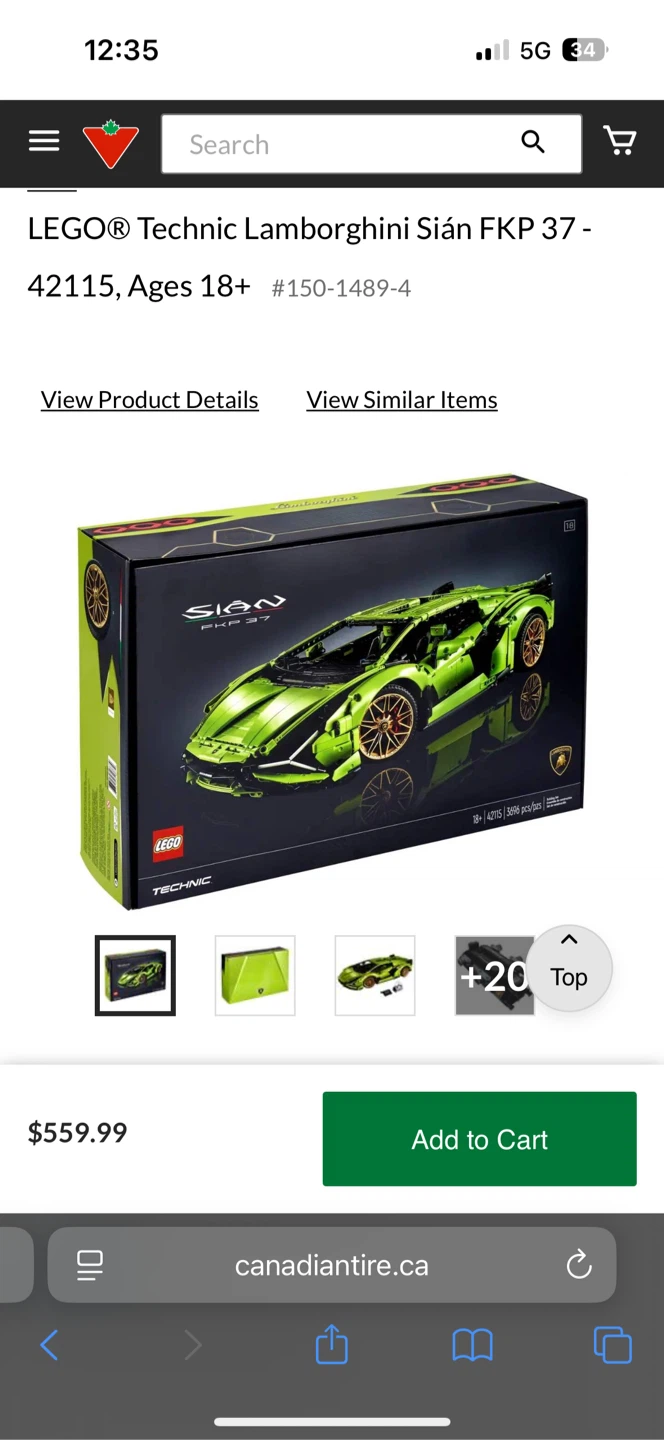 LEGO Technic Lamborghini Sián FKP 37 (42115) - Trending Deal! - photo 3