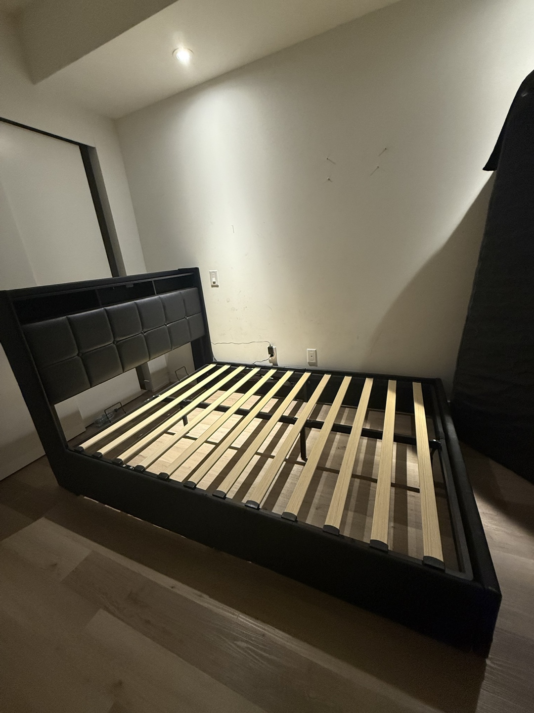 Double Bed Frame with Storage + LED Lights - photo 3