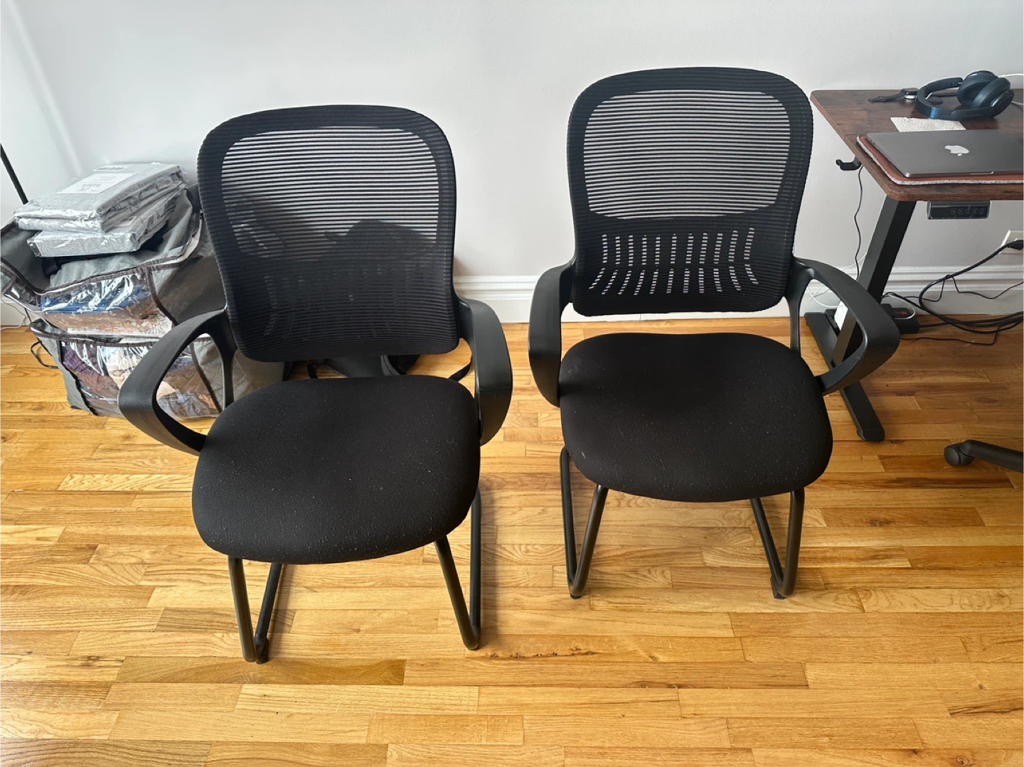 Black Office Chairs - Set of 2 - photo 2