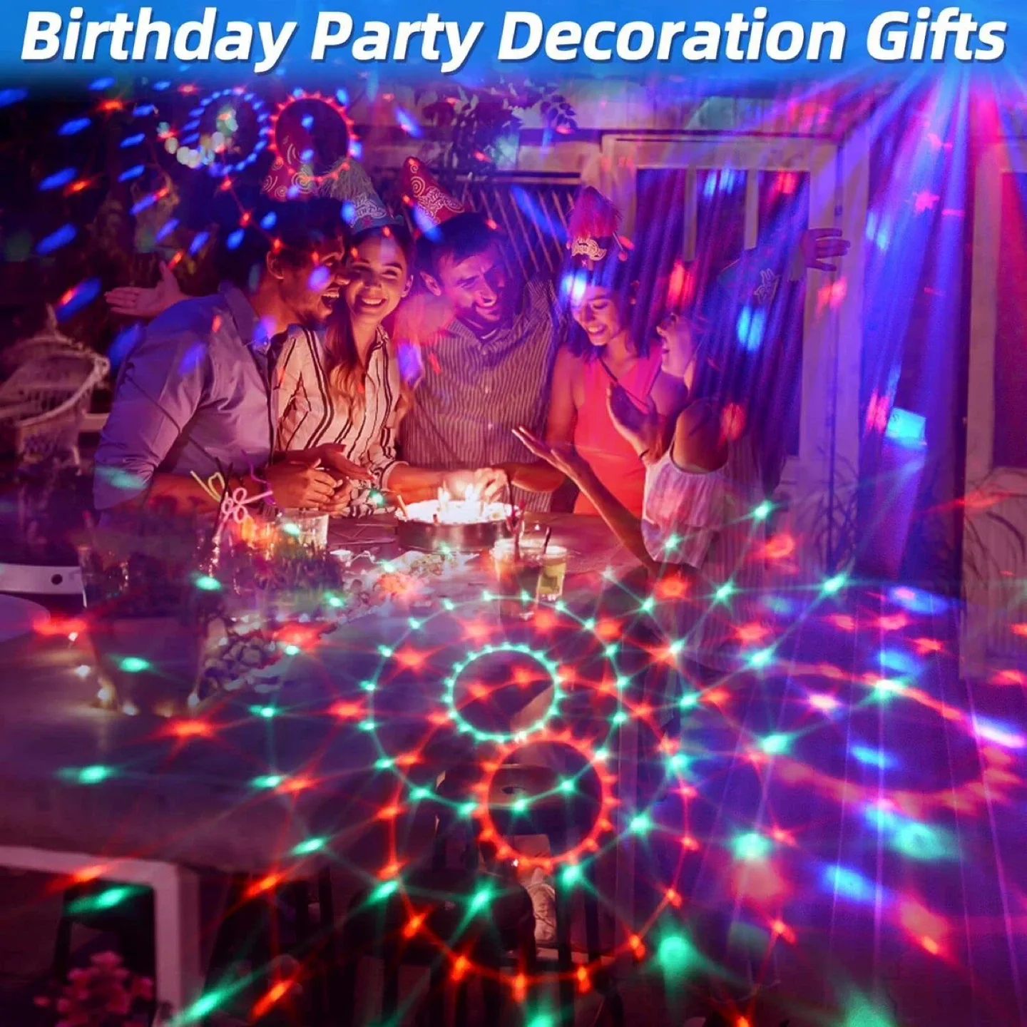 LED Disco Ball Party Light with Remote image indicator(3)