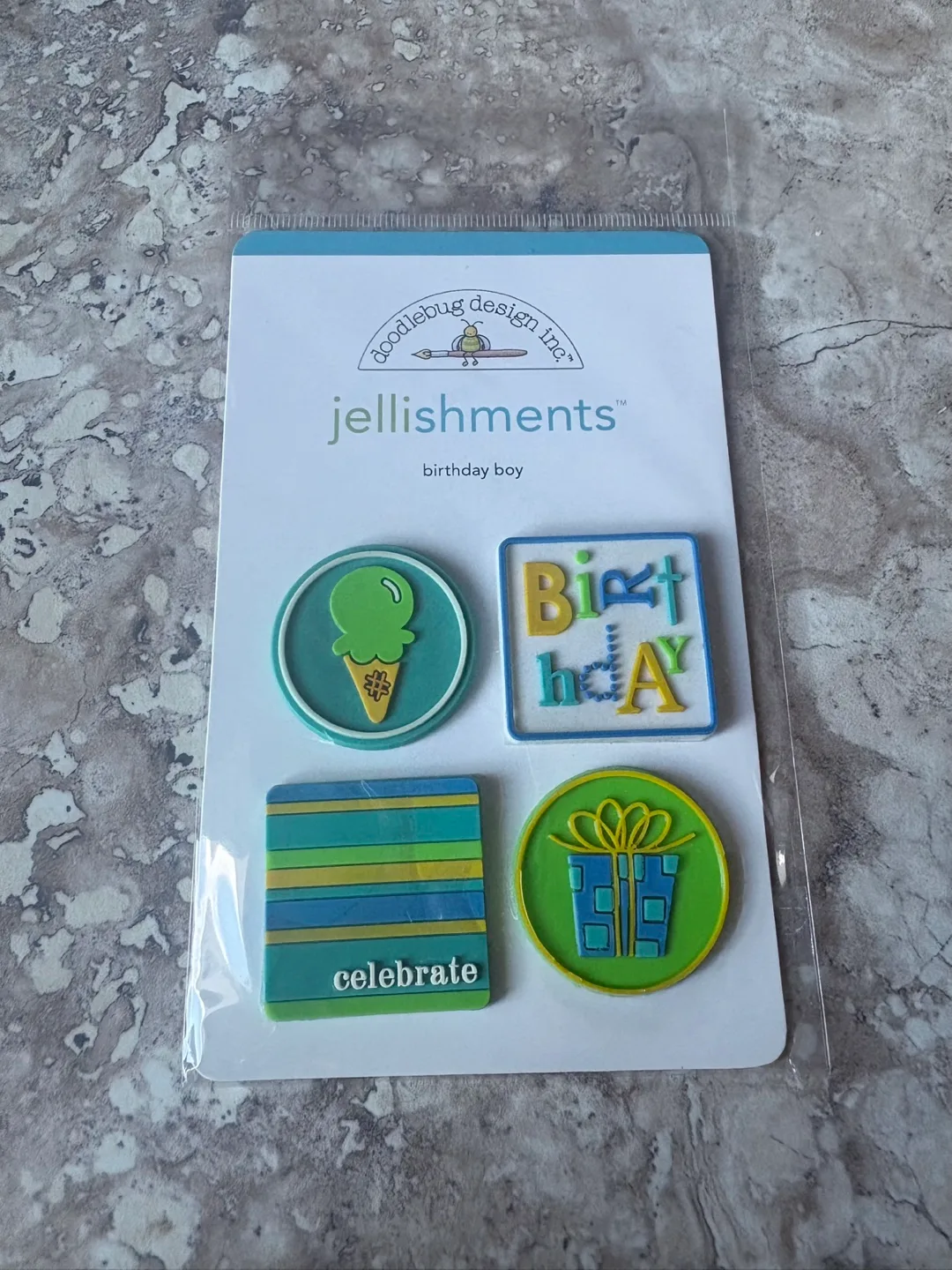 Doodlebug Design Inc 3D Embellishment Stickers NIP thumbnail