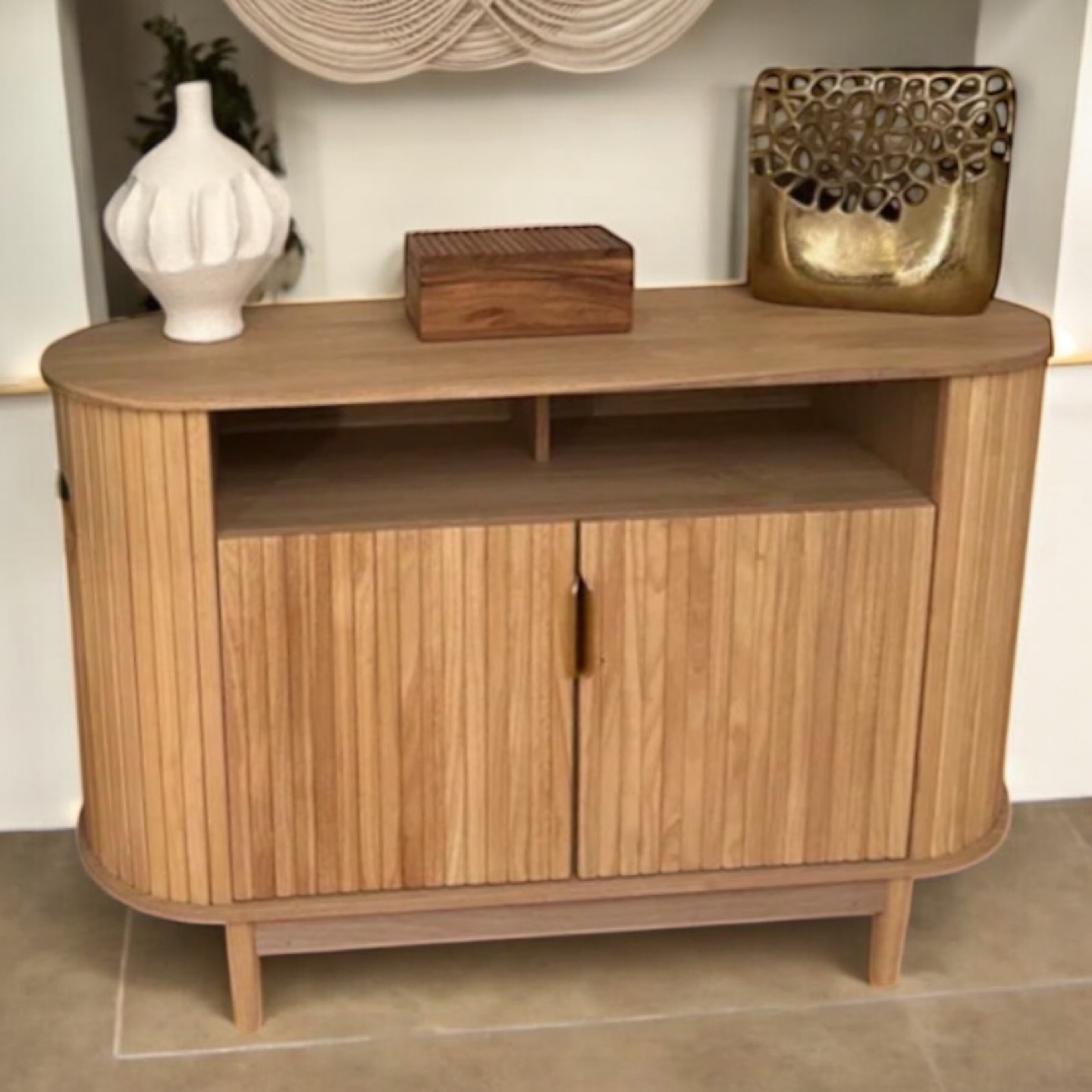 New Mid Century Modern Buffet Sideboard Entryway Storage Table