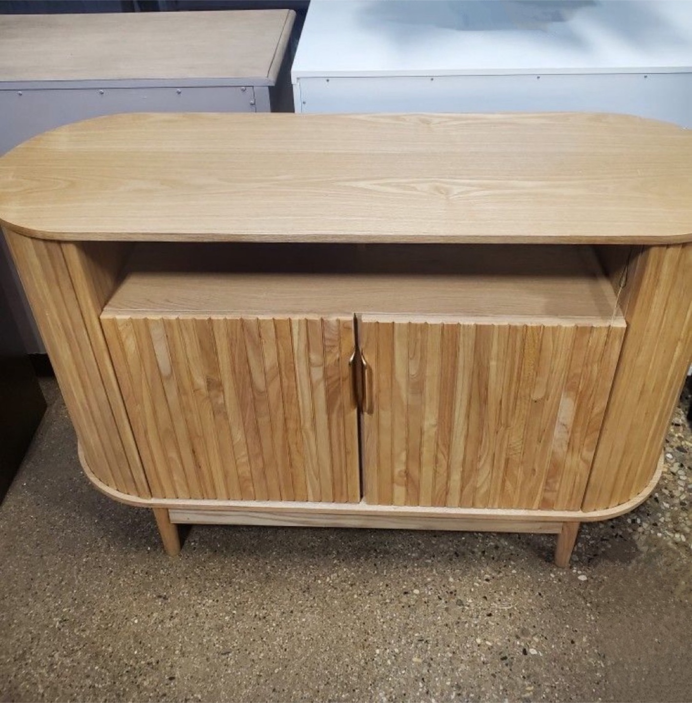 New Mid Century Modern Buffet Sideboard Entryway Storage Table - photo 4